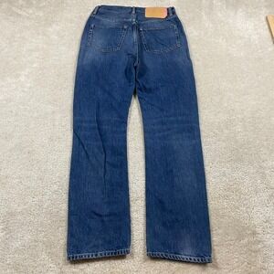 Acne Studios Jeans Womens 29 Bla Konst Log Mid Blue Straight Leg 30G176-162